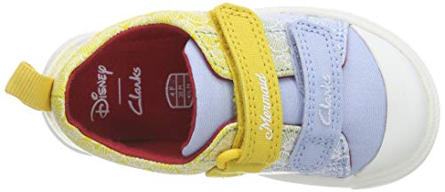 Clarks City Shell T, Zapatillas Unisex Niños, Amarillo (Yellow Interest Yellow Interest), 26 EU