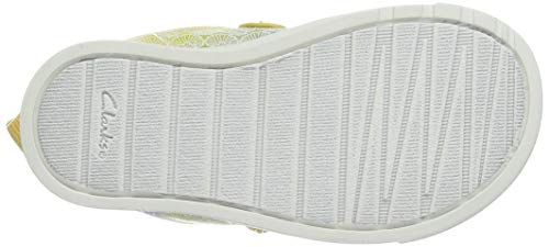Clarks City Shell T, Zapatillas Unisex Niños, Amarillo (Yellow Interest Yellow Interest), 26 EU