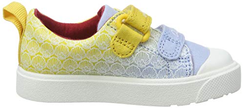 Clarks City Shell T, Zapatillas Unisex Niños, Amarillo (Yellow Interest Yellow Interest), 26 EU