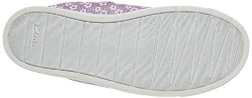 Clarks City Vibe K, Zapatillas Niños, Rosa (Pink Floral Pink Floral), 28 EU