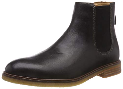 Clarks Clarkdale Gobi, Botas Chelsea para Hombre, Negro (Black Leather), 41 EU