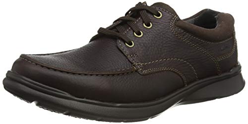 Clarks Cotrell Edge, Zapatos de Cordones Derby para Hombre, Marrón (Brown Oily), 43 EU
