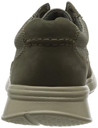 Clarks Cotrell Lane 261486527, Zapatos de Cordones Derby Hombre, Verde (Olive Combi Olive Combi), 43 EU