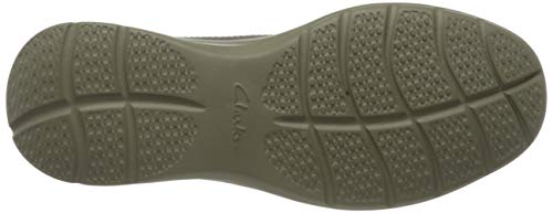 Clarks Cotrell Lane 261486527, Zapatos de Cordones Derby Hombre, Verde (Olive Combi Olive Combi), 43 EU