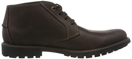 Clarks Curington Over, Botas clásicas. Hombre, Marrón Dark Brown Lea Dark Brown Lea, 43 EU