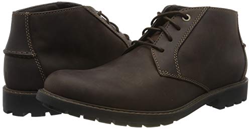 Clarks Curington Over, Botas clásicas. Hombre, Marrón Dark Brown Lea Dark Brown Lea, 43 EU