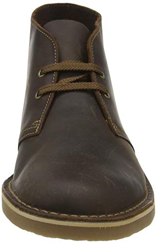 Clarks Desert Boot Bushacre 3, Botas Modelo Chukka Hombre, Marrón (Cera de Abejas), 43 EU
