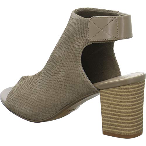Clarks Deva Bell, Sandalias de Talón Abierto Mujer, Verde (Olive Nubuck Olive Nubuck), 37.5 EU