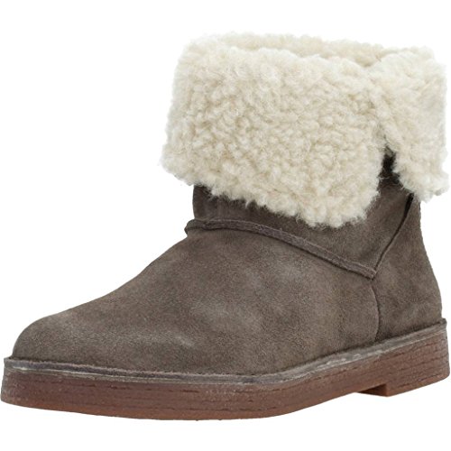 Clarks Drafty Haze, Botas Mujer, Beige (Taupe Suede), 36 EU