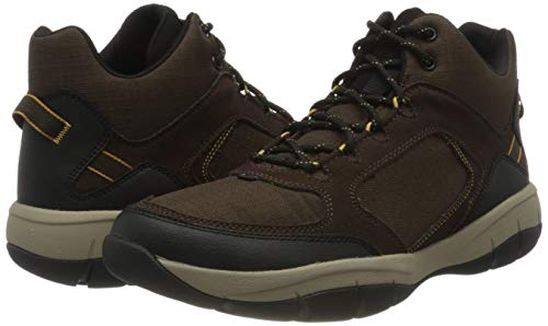 Clarks Ervin Mid, Bota a la Altura de la Pantorrilla Hombre, Marrón (Brown), 40 EU