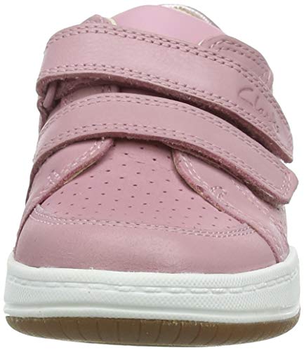 Clarks Fawn Solo T, Zapatillas Niñas, Piel Rosa Claro, 26 EU