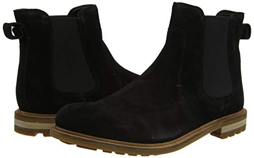 Clarks Foxwell Top, Botas Chelsea Hombre, Negro (Black SDE Black SDE), 43 EU
