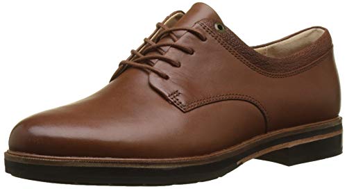 Clarks Frida, Zapatos de Cordones Derby Mujer, Marrón (Dark TanLea), 38 EU