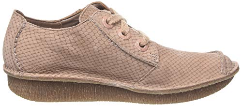 Clarks Funny Dream, Zapatos de Cordones Derby Mujer, Rosa (Dusty Pink Nubuck), 38 EU