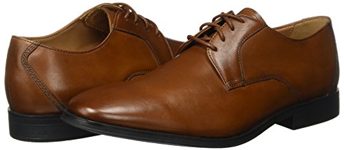 Clarks Gilman Lace, Zapatos de Cordones Derby Hombre, Marrón (Dark Tan Leather), 42.5 EU