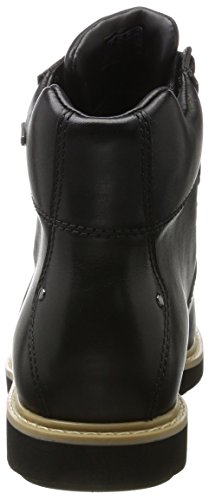 Clarks Glickasha GTX, Botas Mujer, Negro (Black Leather), 39 EU