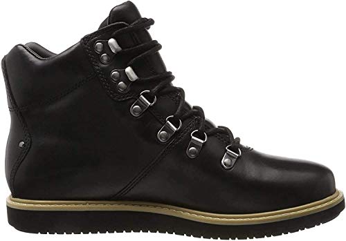 Clarks Glickasha GTX, Botas Mujer, Negro (Black Leather), 39 EU