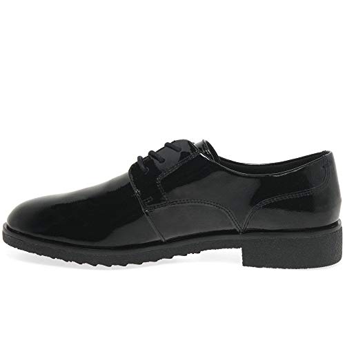 Clarks Griffin Lane, Zapatos de Cordones Derby Mujer, Negro (Black Pat Black Pat), 41 EU