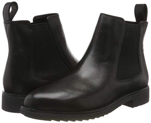 Clarks Griffin Plaza, Botas Chelsea Mujer, Piel (Piel Negra), 39 EU
