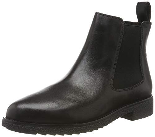 Clarks Griffin Plaza, Botas Chelsea Mujer, Piel (Piel Negra), 39 EU