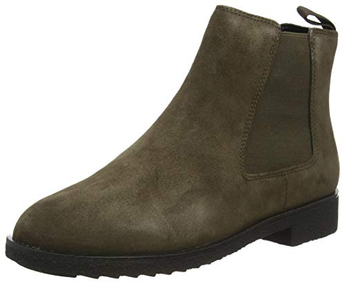 Clarks Griffin Plaza, Botas Estilo Chelsea Mujer, ejército, 38 EU