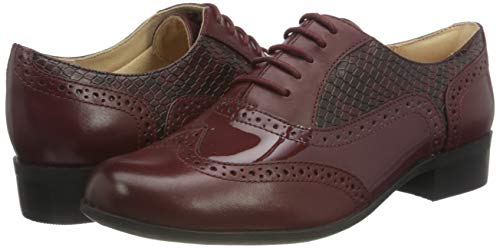 Clarks Hamble Oak, Oxford Mujer, Merlot, 37 EU