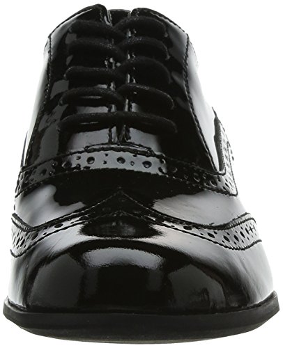 Clarks Hamble Oak, Zapatos de Cordones Derby Mujer, Negro (Black Pat), 40 EU