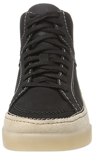 Clarks Hidi Haze, Zapatillas Altas Mujer, Negro (Black Nubuck), 40 EU
