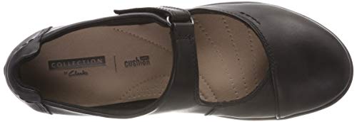 Clarks Hope Henley, Mocasines Mujer, Negro (Black Leather), 40 EU