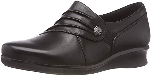 Clarks Hope Roxanne, Mocasines para Mujer, Negro (Black), 38 EU