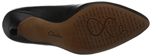 Clarks Isidora Faye, Zapatos de Tacón para Mujer, Negro (Black Leather-), 41 EU