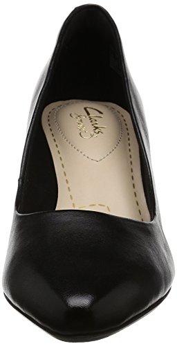 Clarks Isidora Faye, Zapatos de Tacón para Mujer, Negro (Black Leather-), 41 EU