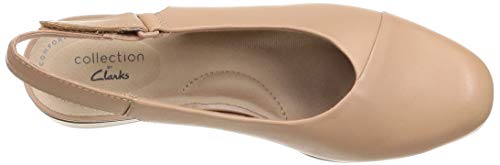 Clarks Juliet Monte, Sandalias con Correa de Tobillo Mujer, Praline de Piel de Color Rosa, 37 EU