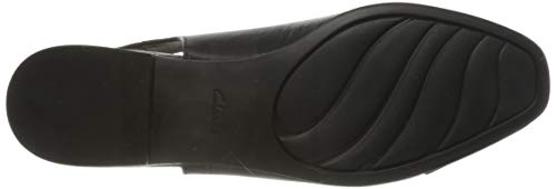 Clarks Juliet Pull, Sandalias con Correa de Tobillo Mujer, Negro Black Leather Black Leather, 39 EU