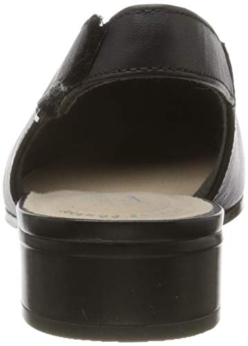 Clarks Juliet Pull, Sandalias con Correa de Tobillo Mujer, Negro Black Leather Black Leather, 39 EU