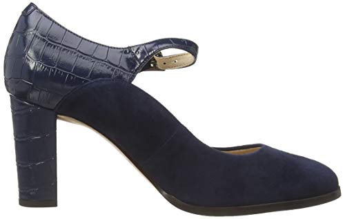 Clarks Kaylin Alba, Zapatos de Tacón para Mujer, Azul (Navy Combi Navy Combi), 39 EU