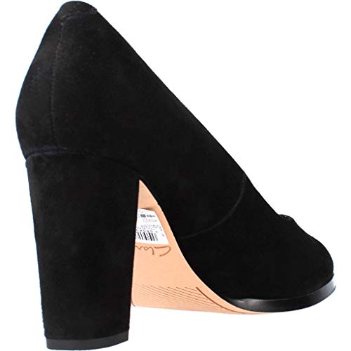 Clarks Kaylin Cara, Zapatos de Tacón para Mujer, Negro (Black SDE Black SDE), 39 EU