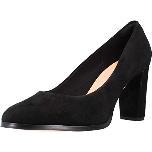 Clarks Kaylin Cara, Zapatos de Tacón para Mujer, Negro (Black SDE Black SDE), 39 EU