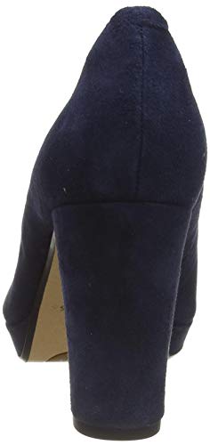 Clarks Kendra Sienna, Zapatos de Vestir par Uniforme Mujer, Azul (Blue Marine), 41 EU