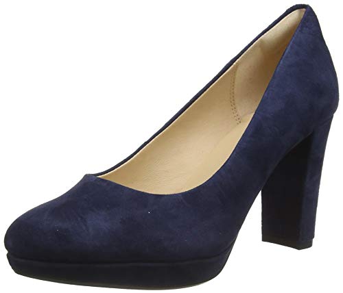 Clarks Kendra Sienna, Zapatos de Vestir par Uniforme Mujer, Azul (Blue Marine), 41 EU