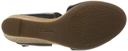 Clarks Lafley Lily, Sandalias de Talón Abierto Mujer, Negro (Black Black), 40 EU