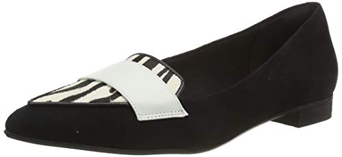 Clarks Laina15 Loafer, Mocasines Mujer, Negro (Animal Print Animal Print), 38 EU
