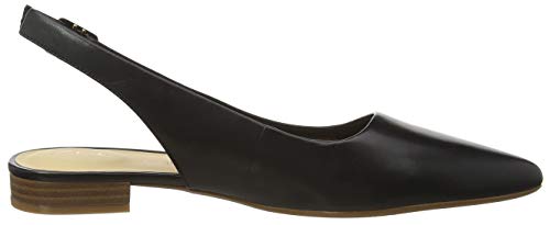 Clarks Laina15 Sling, Mocasines Mujer, Negro (Black Leather Black Leather), 37.5 EU