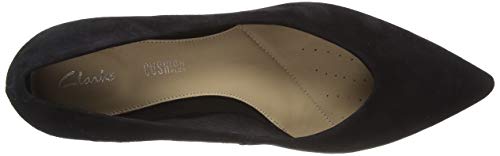 Clarks Laina55 Court, Zapatos de Tacón Mujer, Negro (Black SDE Black SDE), 39 EU