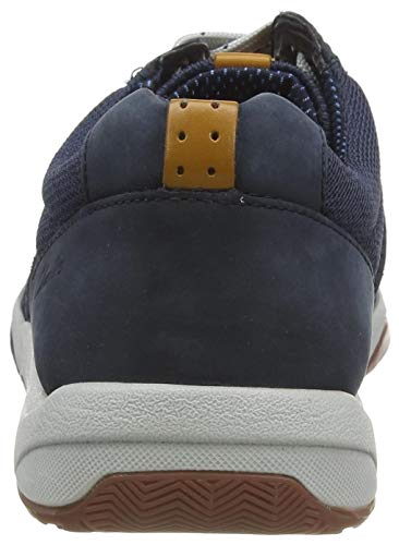 Clarks Langton Race, Zapatillas Hombre, Nubuck Azul Marino, 41.5 EU