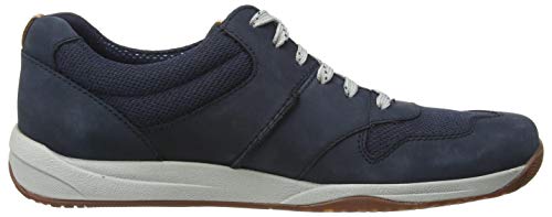 Clarks Langton Race, Zapatillas Hombre, Nubuck Azul Marino, 41.5 EU