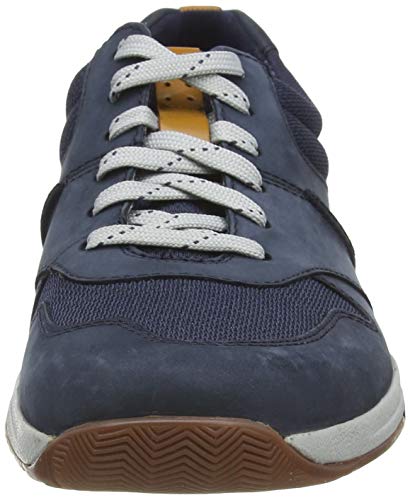 Clarks Langton Race, Zapatillas Hombre, Nubuck Azul Marino, 41.5 EU