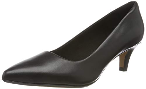 Clarks Linvale Jerica, Zapatos de Tacón Mujer, Negro (Black Leather), 39 EU