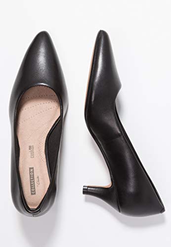 Clarks Linvale Jerica, Zapatos de Tacón para Mujer, Negro (Black Leather), 41.5 EU