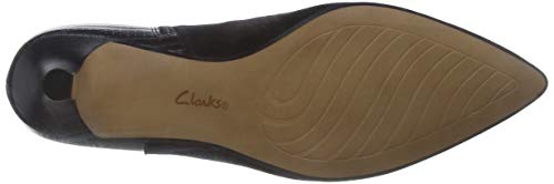 Clarks Linvale Sea, Botas Cortas al Tobillo Mujer, Black Combi SDE, 41 EU